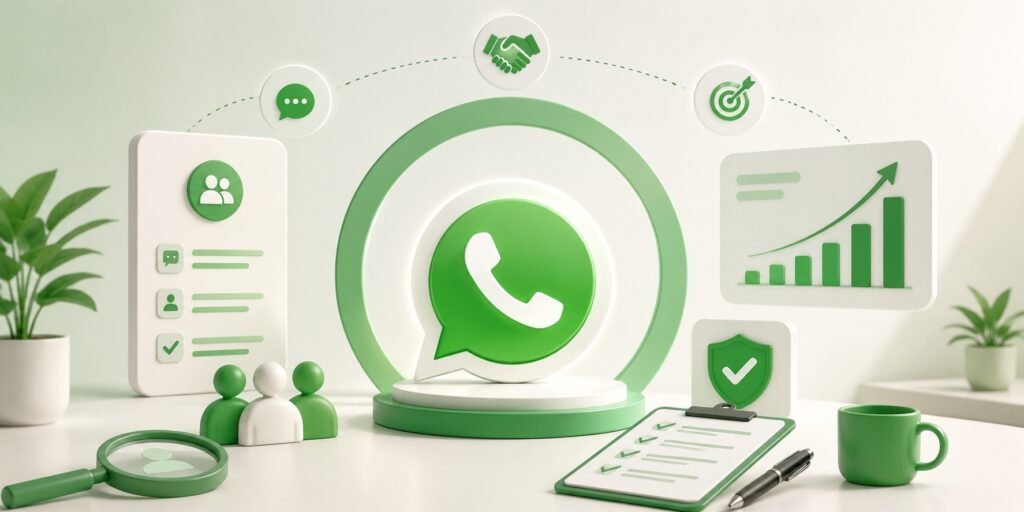 Communication with WhatsApp and collaboration in a modern design